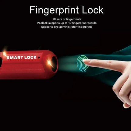 Fingerprint Smart Padlock: Keyless, Rechargeable, Biometric for Lockers and Bags