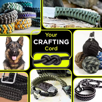 9-Core 650Lb Paracord – Tactisch touw voor doe-het-zelvers en kampeerders!