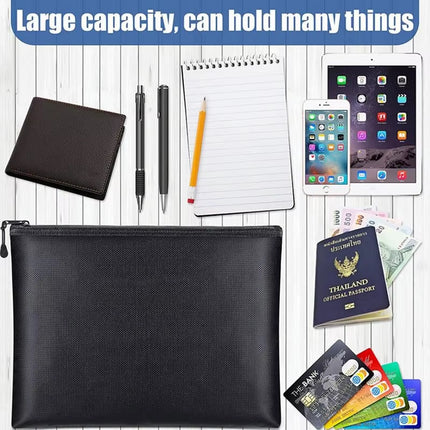 Portable Fireproof Waterproof Document & Cash Pouch – S/M/L Sizes