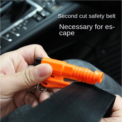 Mini Safety Hammer Car Emergency Rescue Kit Key Chain Knife Life Saving Seat Belt Cutter Window Breaker Glass Emergency Hammer