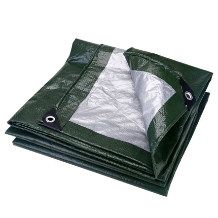 Large Tarpaulin Waterproof Heavy Duty 5X4M/3X2M Tarp Rain Cover Reinforced Multipurpose Outdoor Garden Backyard Awning Canopy