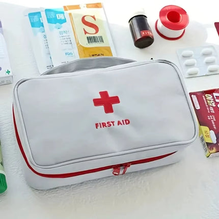 Health Medicine First Aid Kit Oxford Cloth Portable Travel Storage Emergency Kit Tote Bag Outdoor Medical Bag Storage Bag