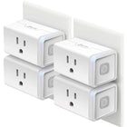 Plug HS103P4, Smart Home Wi-Fi Outlet Works with Alexa, Echo, Google Home & IFTTT, No Hub Required, Remote Control, 15 Amp, UL Certified, 4-Pack, White