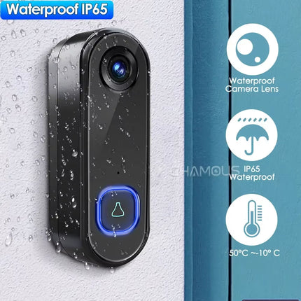 TUYA Video Doorbell Wifi Wireless Outdoor Door Bell Camera AC Power 1080P Video Door Phone Waterproof IP65 Alexa Google Home