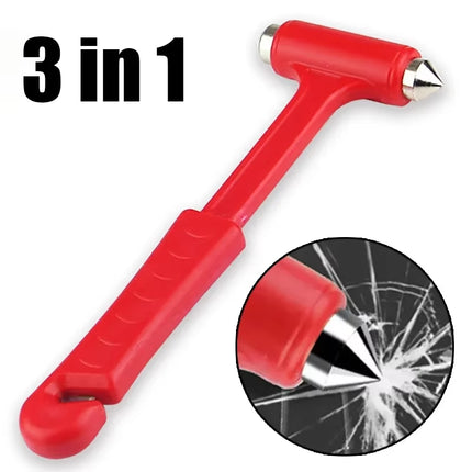 Emergency Safety Hammer – Glass Breaker & Seat Belt Cutter!