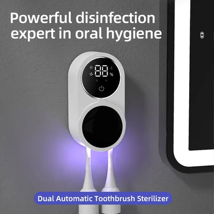 Portable UV Toothbrush Sanitizer & Holder