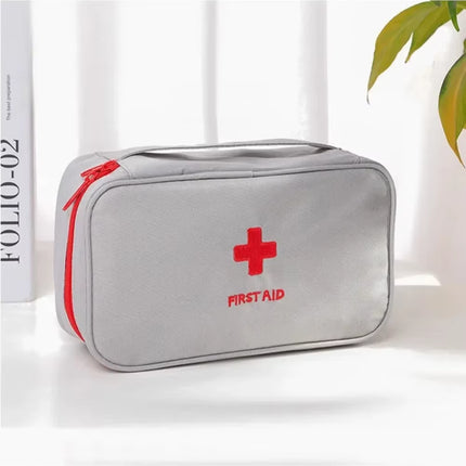 Health Medicine First Aid Kit Oxford Cloth Portable Travel Storage Emergency Kit Tote Bag Outdoor Medical Bag Storage Bag