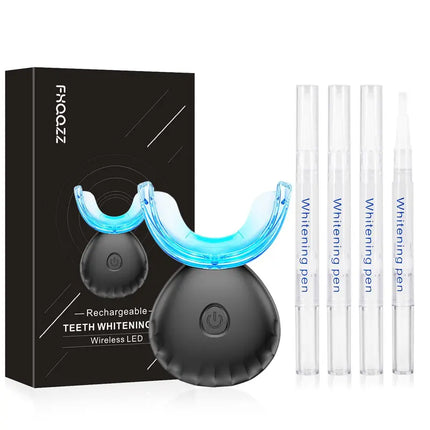 Summer Spring Oral Care Teeth Whitening Kit, 1 Set Fast Teeth Whitener, Household Wireless Teeth Care Kit, Including 1 Count Teeth Beauty Instrument & 4 Counts Beauty Pen, Mother'S Day Gift, Birthday Gift