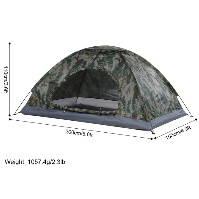 1/2 Person Ultralight Camping Tent – Single Layer, UV Protection, Portable!