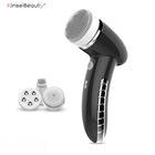 4In1 Wash Facial Cleansing Brush Sonic Vibration Face Cleaner Deep Cleaning Massage with Replace 4 Heads Face Cleaning Apparatus