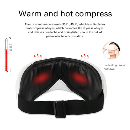 Wireless Electric Eye Massager with Heating, Air Pressure