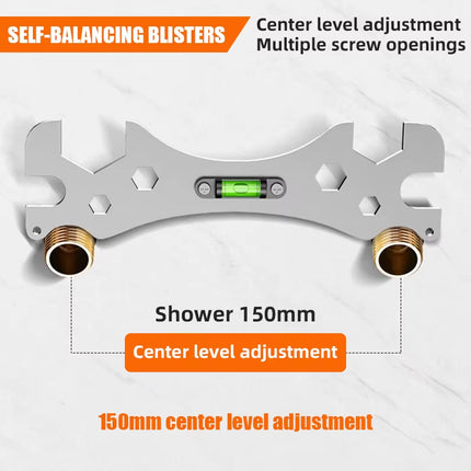 Multifunctional Bend Angle Leveling Wrench for Faucet Repair