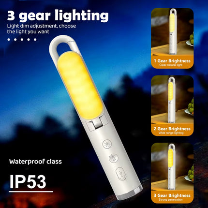 LED-bewegingsmelder nachtlampje – oplaadbare zaklamp voor thuis en op de camping!