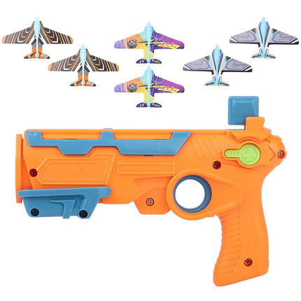 Airplane Launcher Bubble Catapult Toy – Fun Shooting Game with 6 Mini Planes for Kids