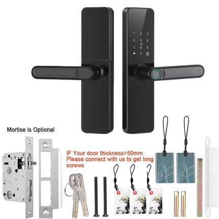 Wifi Smart Lock Smart Life APP Remote Unlock Auto Unlock Fingerprint Door Lock with Built-In Wi-Fi for Front Door