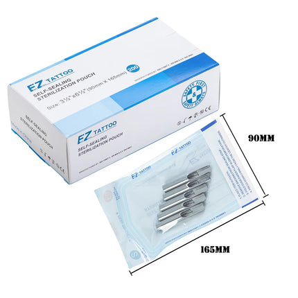 Self-Sealing Sterilization Pouches Bags 5 Sizes Medical-Grade Bag Disposable 200Pcs/Box Tattoo Accessories Supplies