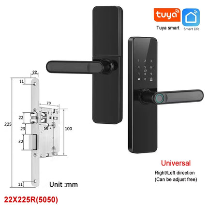 Wifi Smart Lock Smart Life APP Remote Unlock Auto Unlock Fingerprint Door Lock with Built-In Wi-Fi for Front Door