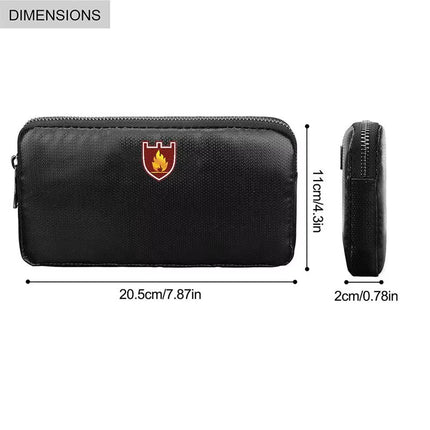 Fireproof Wallet Fireproof Waterproof Faraday Bag Fire Resistant Money Pouch Envelope Container for Cash Passport Currency Keys