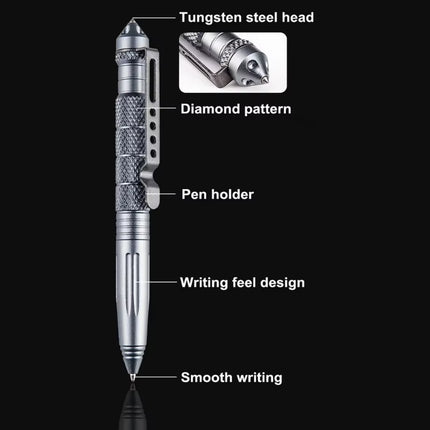 Military Tactical Pen Multifunction Aluminum Alloyoutdoor Camping Security Survival Tools Emergency Glass Breaker Pen