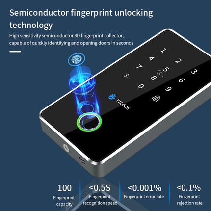 TTLOCK App Smart Lock Access Control Keypad Metal Reader Outdoor Fingerprint NFC Bluetooth Rfid Passcode Card Ip67 Waterproof