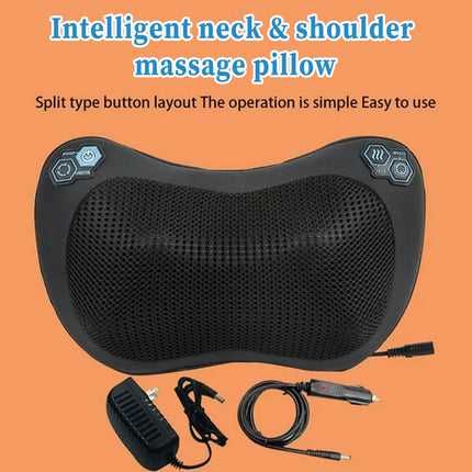 Electric Neck Back Massager with Heat - 3D Deep Tissue Shiatsu Massage Pillow