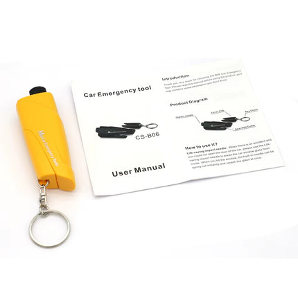 Safety Hammer – Keychain, Seat Belt Cutter, Window Breaker!