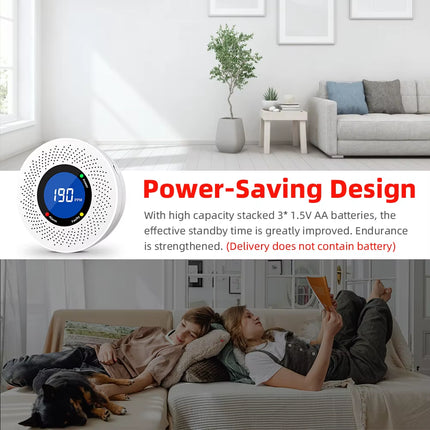 Carbon Monoxide Detector with Screen Display – Battery Powered