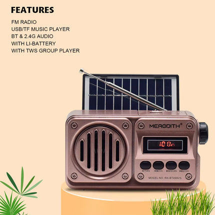 Solar FM Radio for Outdoor Camping